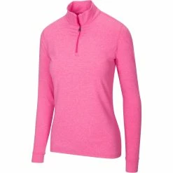 Greg Norman Women's Heathered Comfort Stretch 1/4 Zip Pullover 2021 -Golf Clubs Shop 070 20paradise 20copy