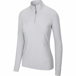 Greg Norman Women's Heathered Comfort Stretch 1/4 Zip Pullover 2021