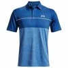 Under Armour UA Playoff 2.0 Mens Golf Polo Victory Blue/Rush Red Tint -Golf Clubs Shop 1327037 475