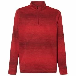 Oakley Mens Contender Half Zip Pullover -Golf Clubs Shop 193517207540 oakley contender half zip red line light heather alternate 001