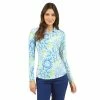 Ibkul Women's Sunny Day Print Long Sleeve Polo - 41081 -Golf Clubs Shop 2022 20ibkul 20long 20sleeve 20polo 2041081 20sunny 20day 20seafoam lime