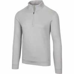 Greg Norman Stretch Jacquard 1/4 Zip Mock Pullover -Golf Clubs Shop 30575609 source 1597331103