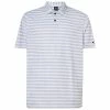 Oakley Men's Step Shade Stripe RC Polo Golf Shirt -Golf Clubs Shop 401917 20white