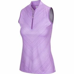 Greg Norman Women's ML75 2Below Sleeveless Polo 2021 -Golf Clubs Shop 454 20sugar 20plum 20copy