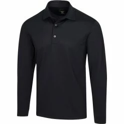 Greg Norman Men's Freedom Long Sleeve Pique Polo