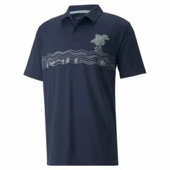 Puma Men's Cloudspun Oasis Golf Polo 2022 (On-Sale) -Golf Clubs Shop 53378902