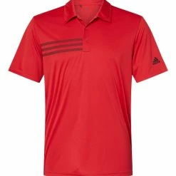 Adidas Men's 3-Stripes Chest Golf Polo 19 Adidas Men's 3-Stripes Chest Golf Polo -Golf Clubs Shop 78765 f fl