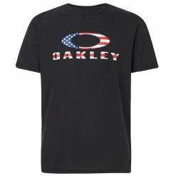 Oakley Men's O-Bark T-Shirt 2022 -Golf Clubs Shop 8056153110853 o bark blackamerican flag alternate 001