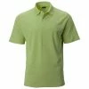 Greg Norman Mens Protek Heathered Micro Pique Polo -Golf Clubs Shop f green x