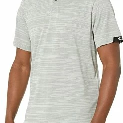 Oakley Gravity Pro Stripe Men's Polo -Golf Clubs Shop foa403092 20stone 20gry