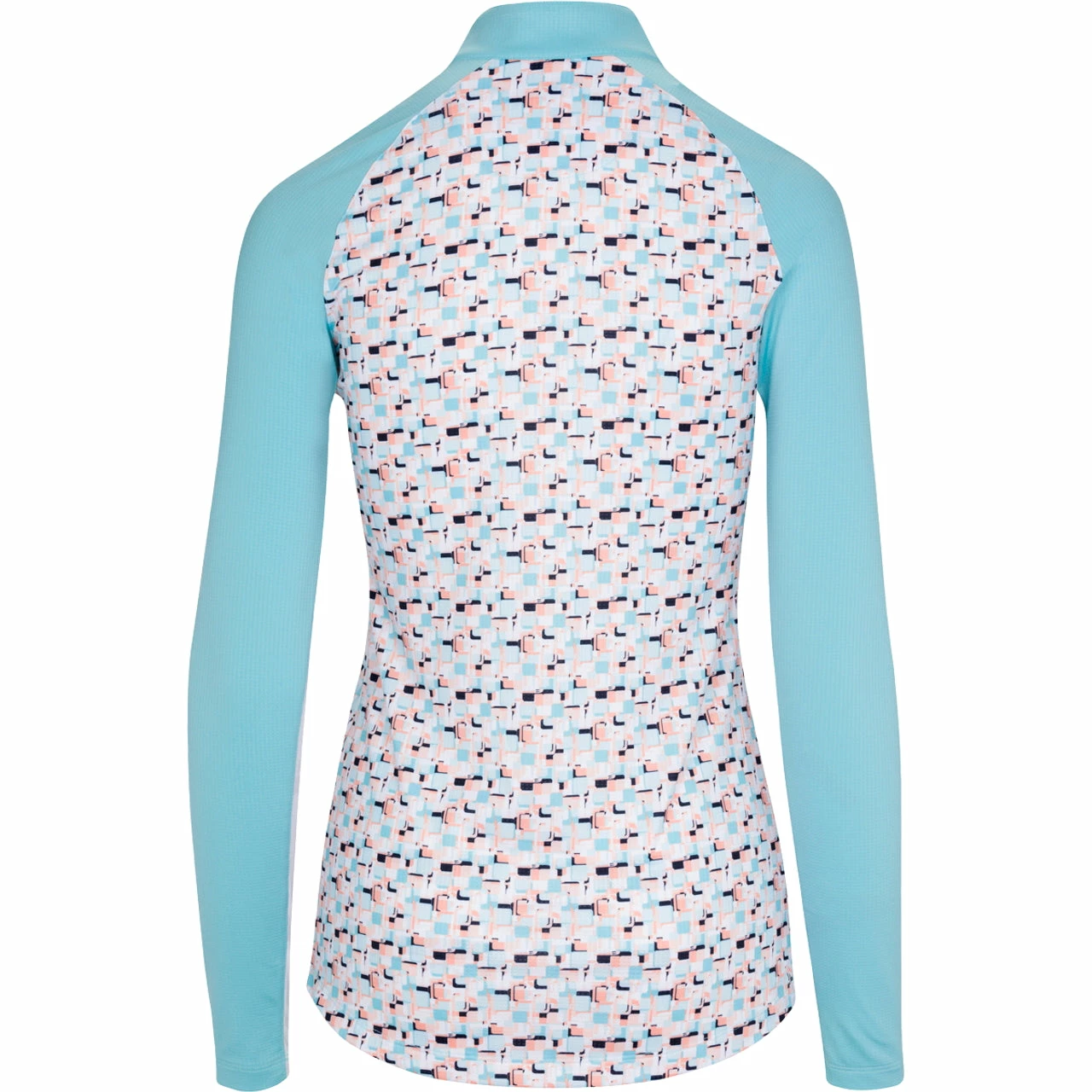 Greg Norman Women's Solar XP Prism Print 1/4 Zip Stretch Mock Pullover 5 Greg Norman Women's Solar XP Prism Print 1/4 Zip Stretch Mock Pullover - Image 3