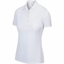 Greg Norman Women's Freedom Micro Pique Polo -Golf Clubs Shop g2s21k450 2 wht