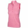 Greg Norman Women'sHeathered Dot Sleevless Polo 2022 -Golf Clubs Shop g2s22k467 664