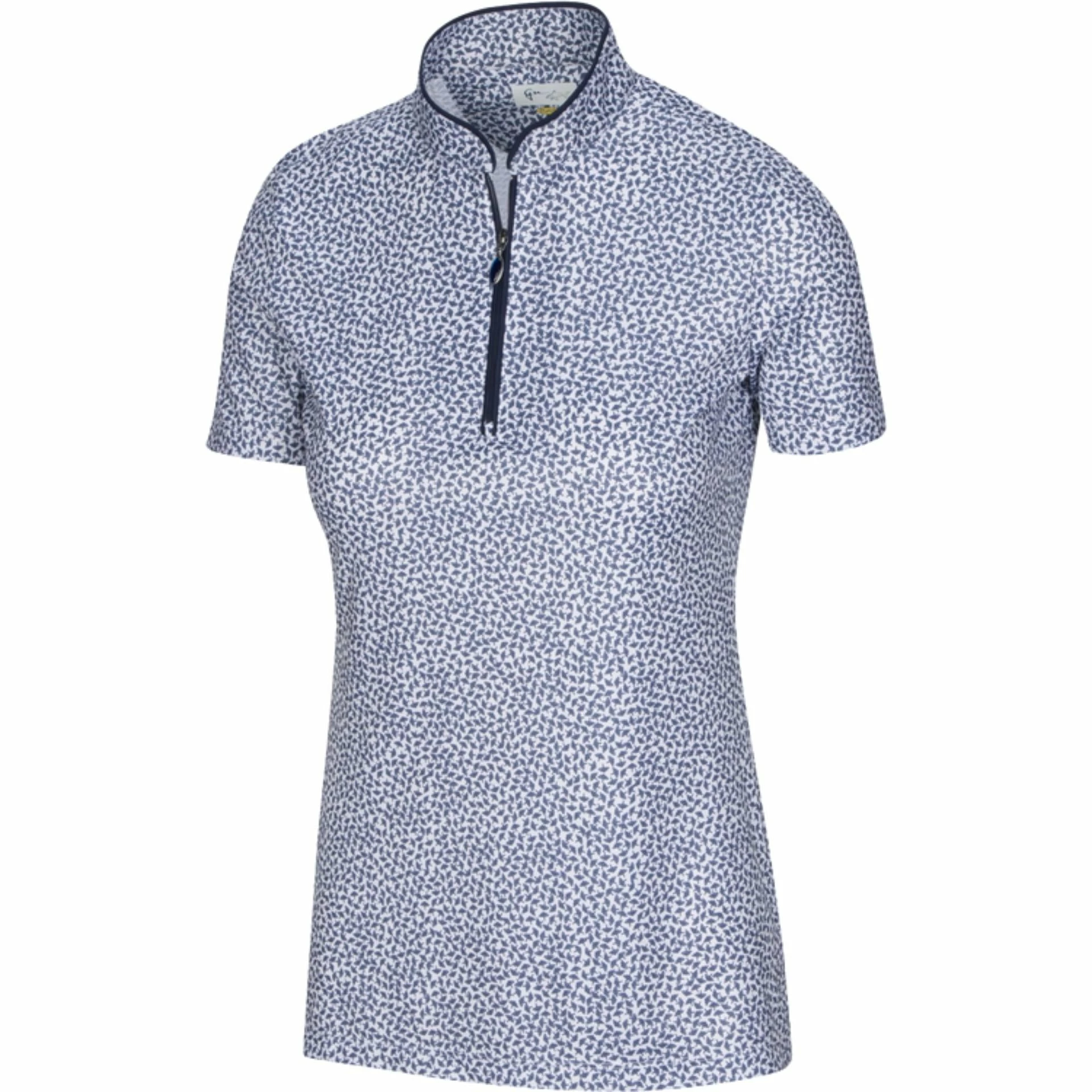 Greg Norman Women's ML75 Umbrella Print Zip Polo 2022 5 Greg Norman Women's ML75 Umbrella Print Zip Polo 2022 - Image 3
