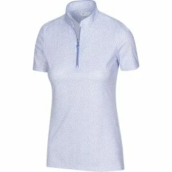 Greg Norman Women's ML75 Umbrella Print Zip Polo 2022 13 Greg Norman Women's ML75 Umbrella Print Zip Polo 2022 -Golf Clubs Shop g2s22k469 515