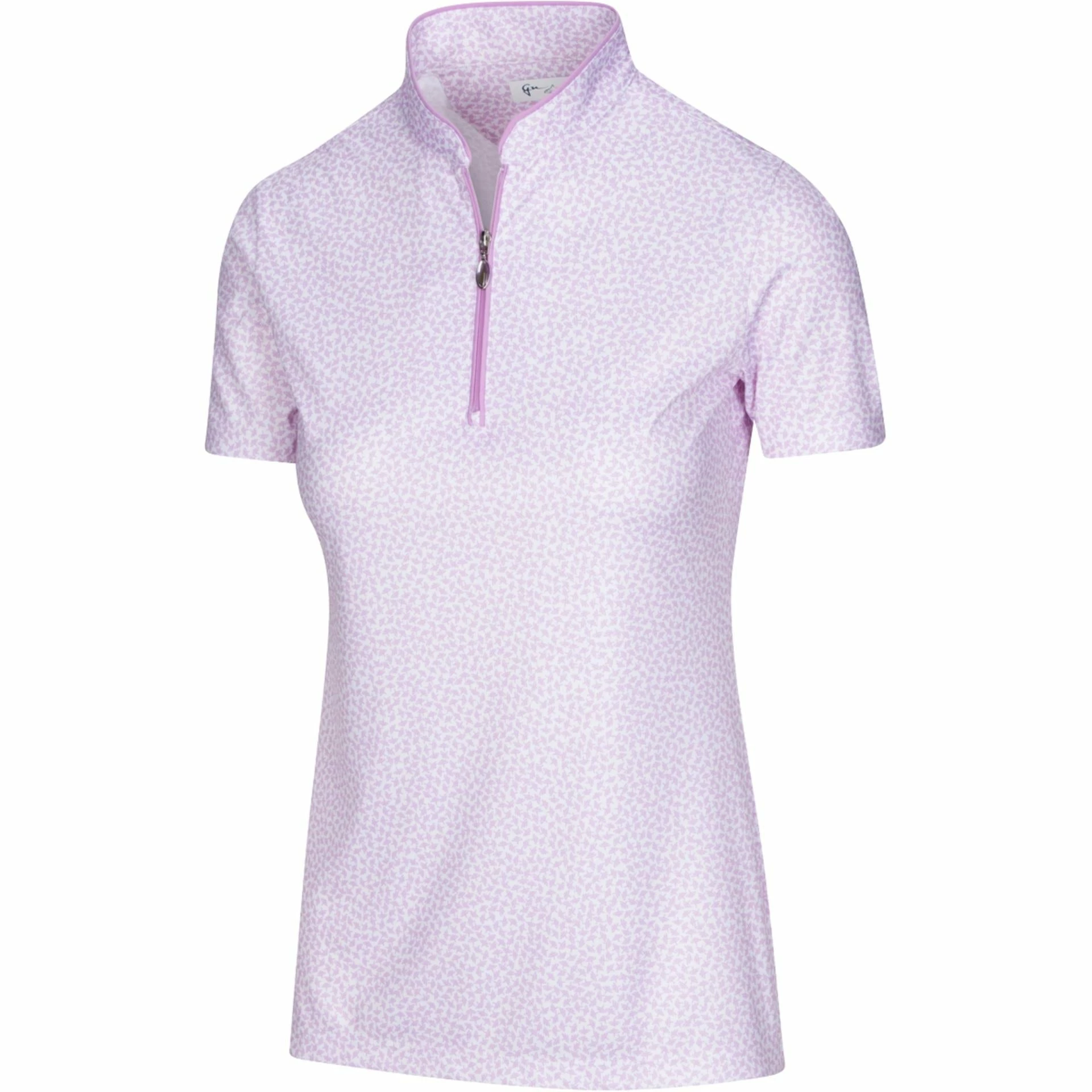 Greg Norman Women's ML75 Umbrella Print Zip Polo 2022 6 Greg Norman Women's ML75 Umbrella Print Zip Polo 2022 - Image 4