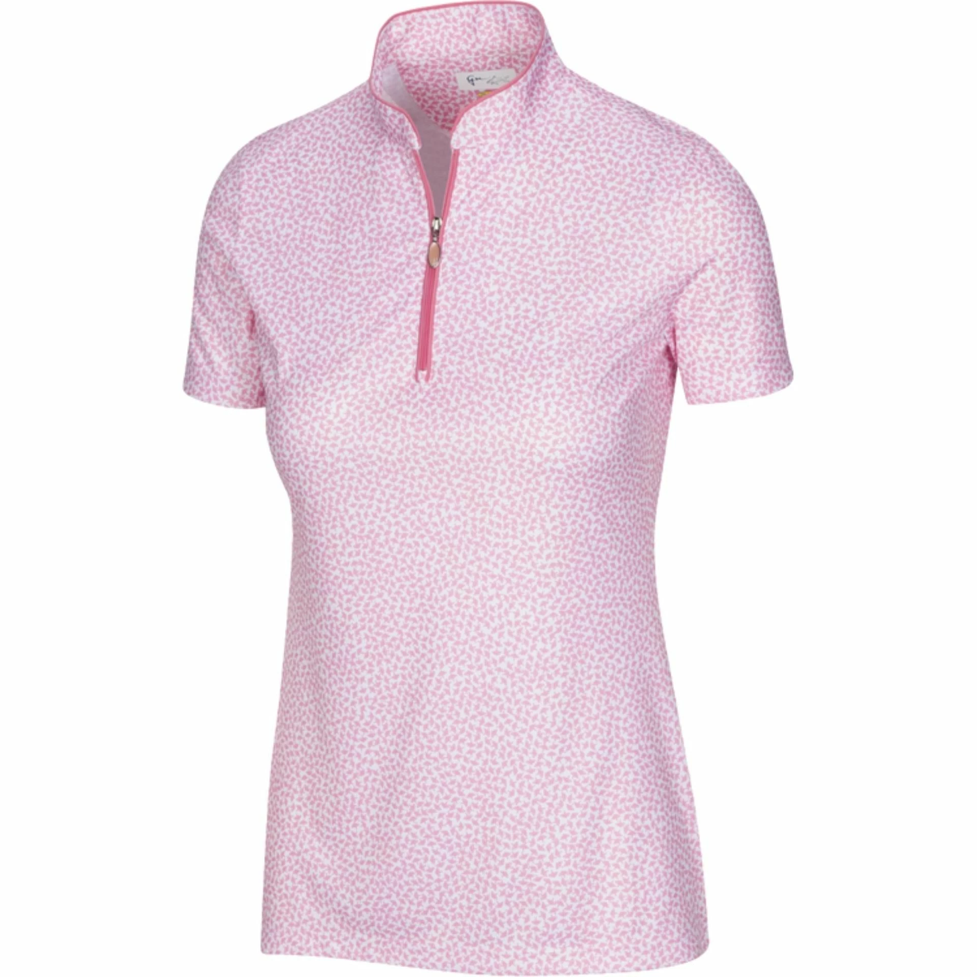 Greg Norman Women's ML75 Umbrella Print Zip Polo 2022 4 Greg Norman Women's ML75 Umbrella Print Zip Polo 2022 - Image 2