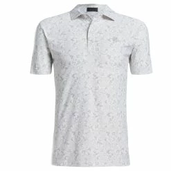 G/Fore Neutral Floral Mens Polo G4MS22K47