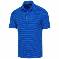 Greg Norman Men's Protek ML75 Microlux Striped Polo -Golf Clubs Shop g7s22k471 428