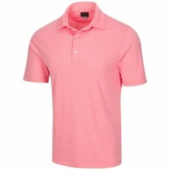 Greg Norman Men's Protek ML75 Microlux Striped Polo -Golf Clubs Shop g7s22k471 666