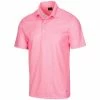 Greg Norman Men's Protek ML75 Microlux Iron Print Polo -Golf Clubs Shop g7s22k472 666