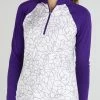 Jofit Womens Long Sleeve Mock Purple Mist #UT082-SSW -Golf Clubs Shop golf 20long 20sleeve 20mock 20sierras 20wirl 2