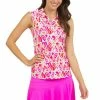 IBKUL Women's Aubrey Print Sleeveless Polo - 14188