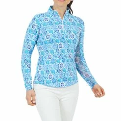 Ibkul Women's Terra Print Long Sleeve Mock Neck Top - 10264 -Golf Clubs Shop ibkul6285ee1056e4656285ee1056f70.733676496285ee1056f70 1800x1800 470f493b df90 4cf3 a0bc 99ad1a32fb84