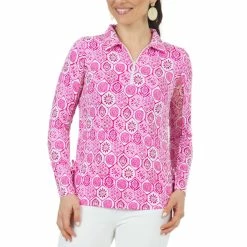 IBKUL Women's Terra Long Sleeve Zip Mock Neck - 48264