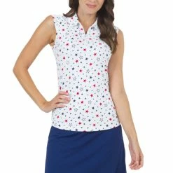 IBKUL Women's Celebration Print Sleeveless Polo - 14270 -Golf Clubs Shop ibkul628605361429936286053614387.717786056286053614387 1800x1800 c028d59d 6b96 4777 b994 55d98f5382d2