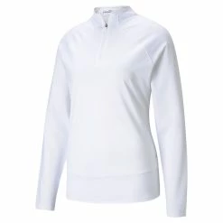 Puma Womens Mesh Golf 1/4 Zip (On-Sale) -Golf Clubs Shop puma 20womens 20mesh 20golf 201 4 20zip 20595848 10