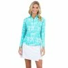 Ibkul Rue Print Long Sleeve Mock Neck Top - 10974 2 Ibkul Rue Print Long Sleeve Mock Neck Top - 10974 -Golf Clubs Shop rue 20print 20long 20sleeve 20mock 20neck 20top 20 2010974 20seafoam