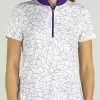 Jofit Womens Short Sleeve Printed Mock Sierra Swirl #GT410-SSW -Golf Clubs Shop short 20sleeve 20printed 20golf 20mock 20sierra swirl