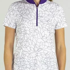 Jofit Womens Short Sleeve Printed Mock Sierra Swirl #GT410-SSW