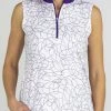 Jofit Womens Sleeveless Golf Mock Sierra Swirl #GT253-SSW -Golf Clubs Shop sleevelessn 20printed 20golf mock 20jofit