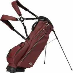 Taylormade Golf Vessel Lite Lux Stand Bag 2022 -Golf Clubs Shop tm vessel burgandy